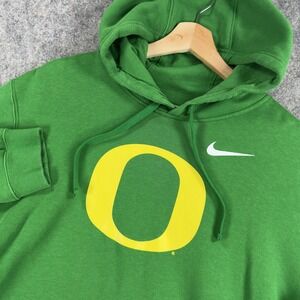 Oregon Ducks Sweatshirt Mens Large Green NCAA Football Nike Pullover Hoodie